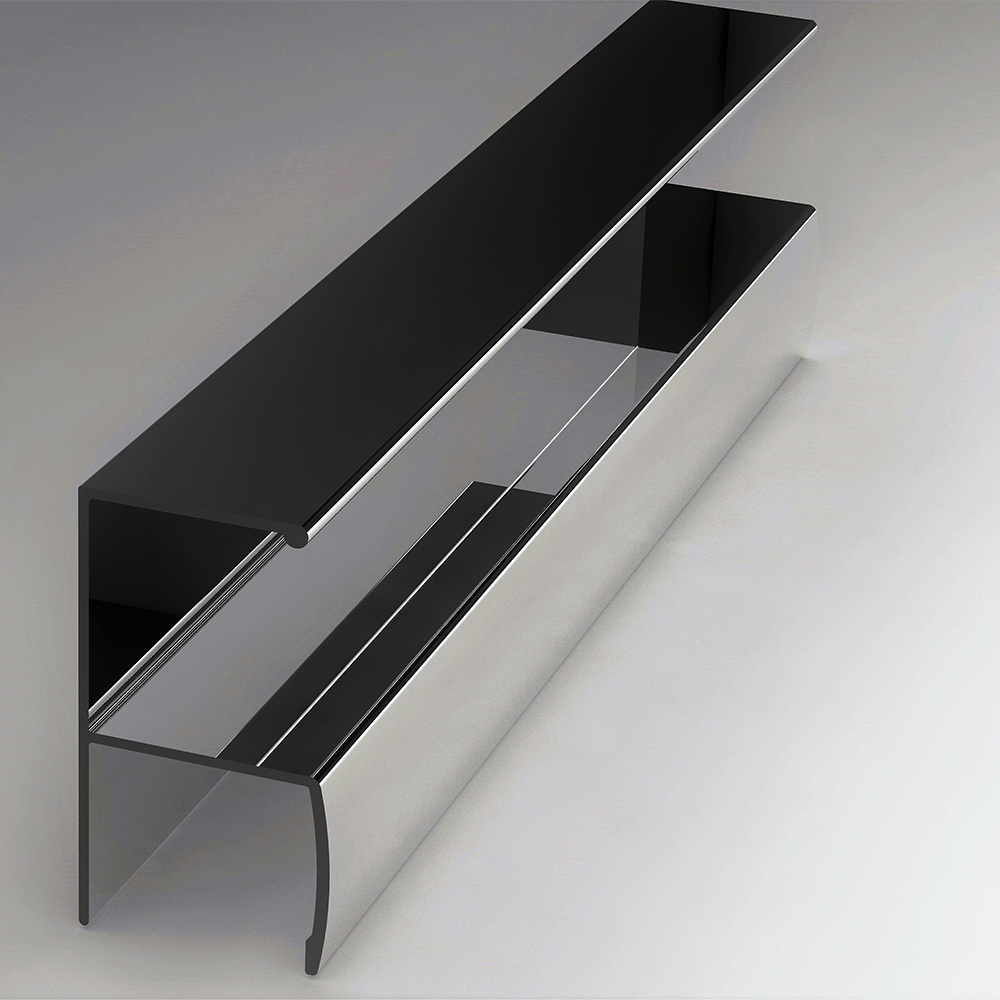 Profil Y pentru placi lemnoase, aluminiu, inox, 3 m
