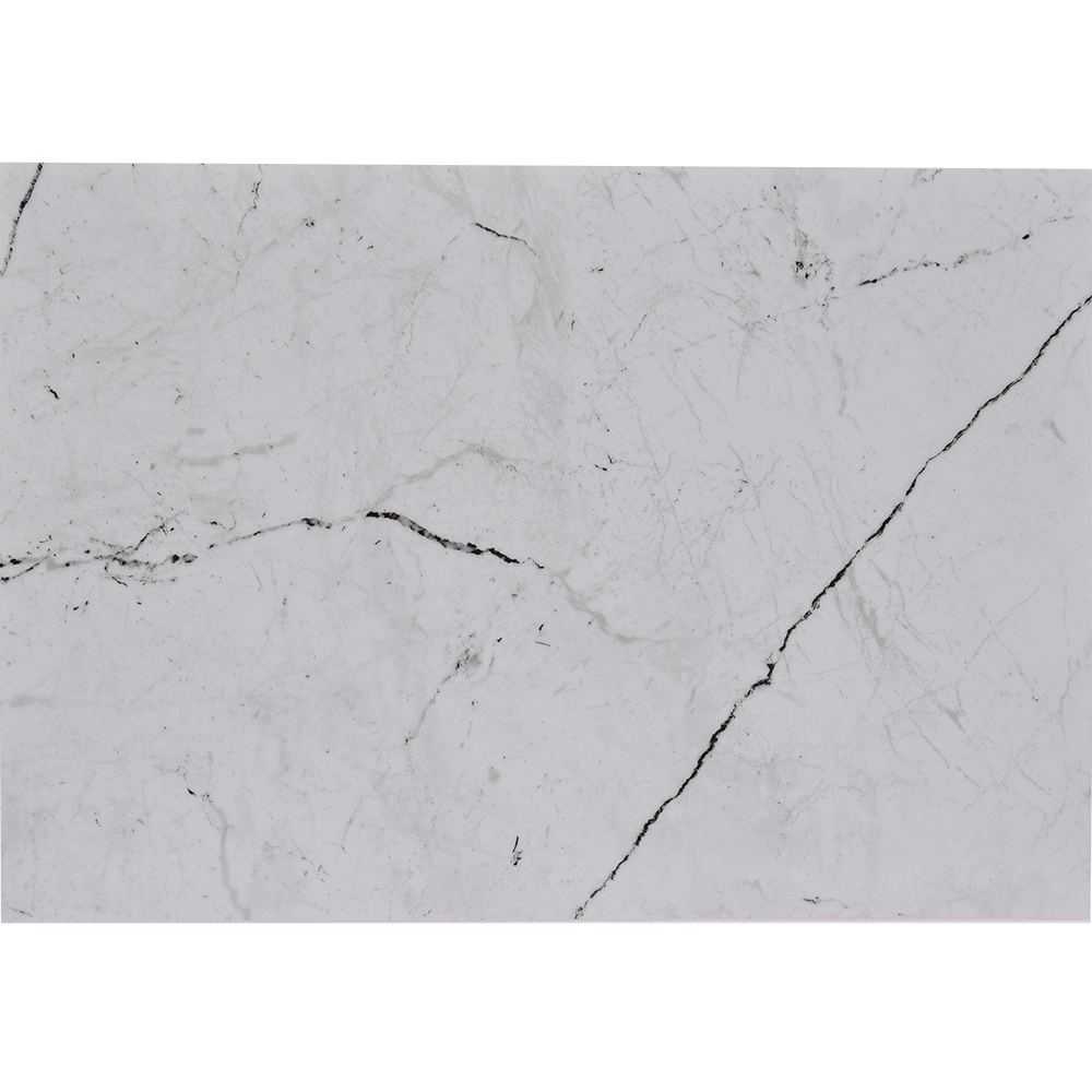Faianta baie glazurata Pompei 7C, alb, lucios, aspect de marmura, 40 x 27.5 cm