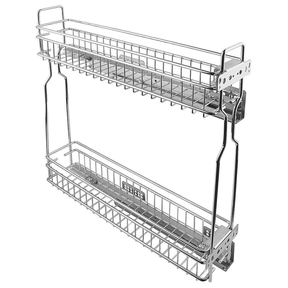 Cos metalic Jolly Teko, cu glisiere ascunse, finisaj cromat, 160 mm