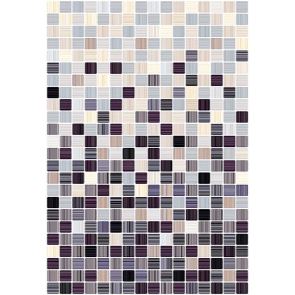 Faianta baie glazurata Keramin Glamour 4C, multicolor, lucios, aspect de piatra, 40 x 27.5 cm