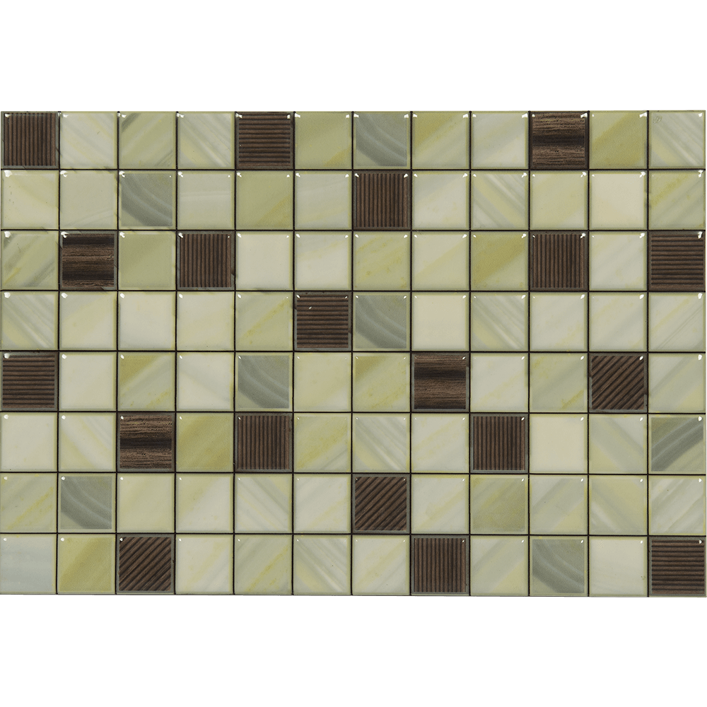 Faianta baie glazurata Laura, multicolor, lucios, aspect de piatra, 40 x 27.5 cm