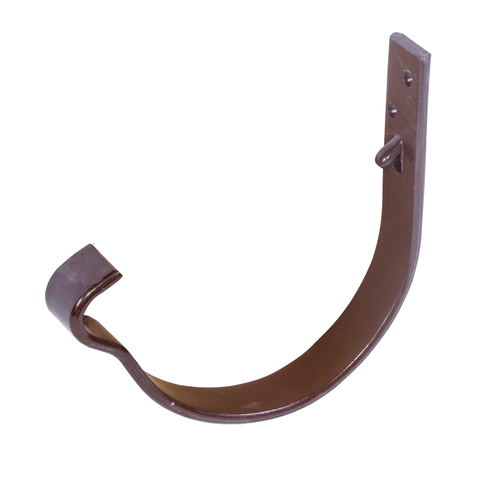 Carlig aplicat jgheab Novatik Ronda, metal, 125 mm, maro RAL 8017