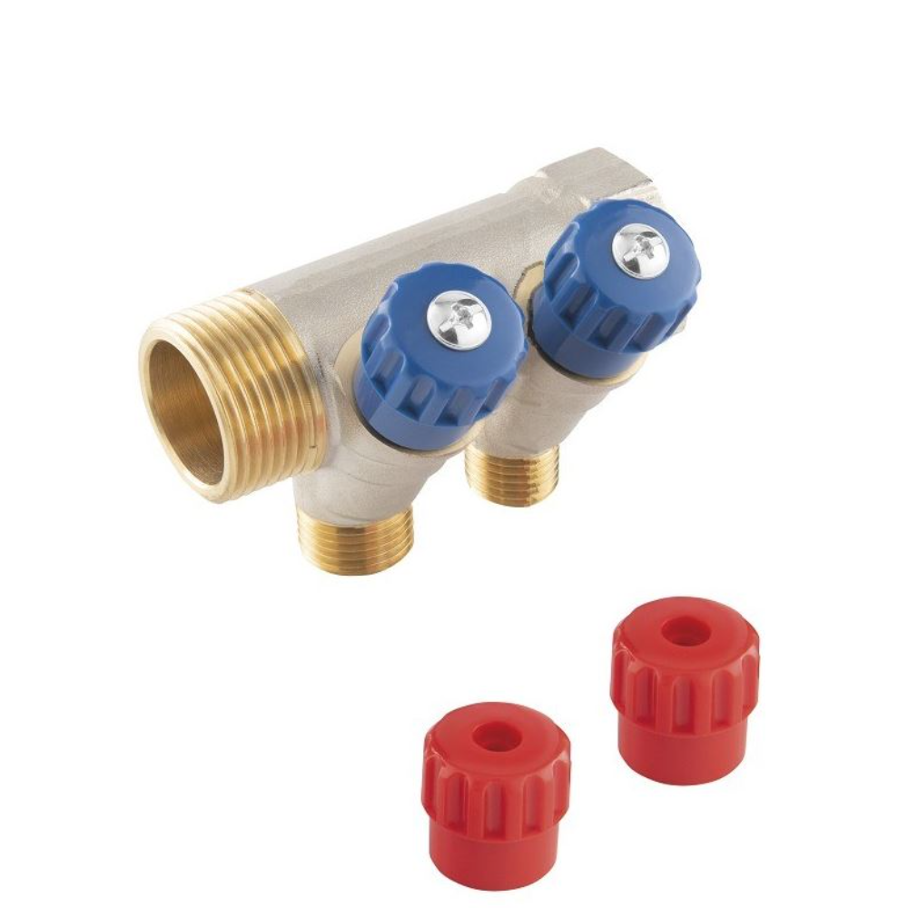 Distribuitor sanitar Ferro RDW200200, 2 cai, 3/4” x 1/2”, lungime 93 mm