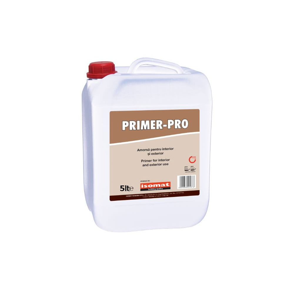 Amorsa vopsea lavabina Isomat Primer Pro,  interior, 5 l