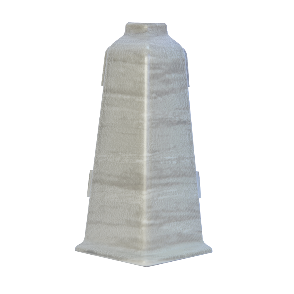 Set colt exterior plinta parchet Korner Evo 70, stejar pastel, PVC, 70 x 20.7 mm, 2 bucati/set