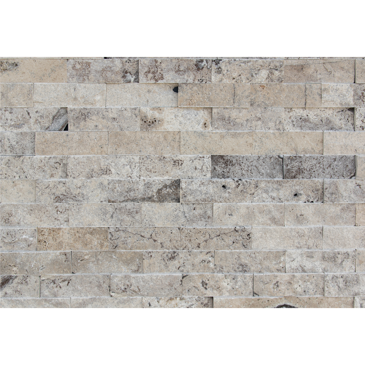 Piatra naturala decorativa Modulo Natimur Silver Travertine, interior/exterior, 30x30 cm, 0,48 m²