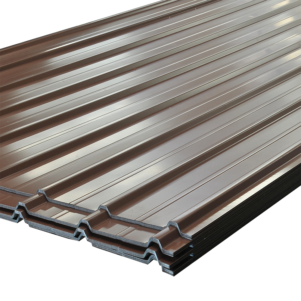 Tabla cutata zincata maro, H 12, 0.3 x 910 x 2000 mm