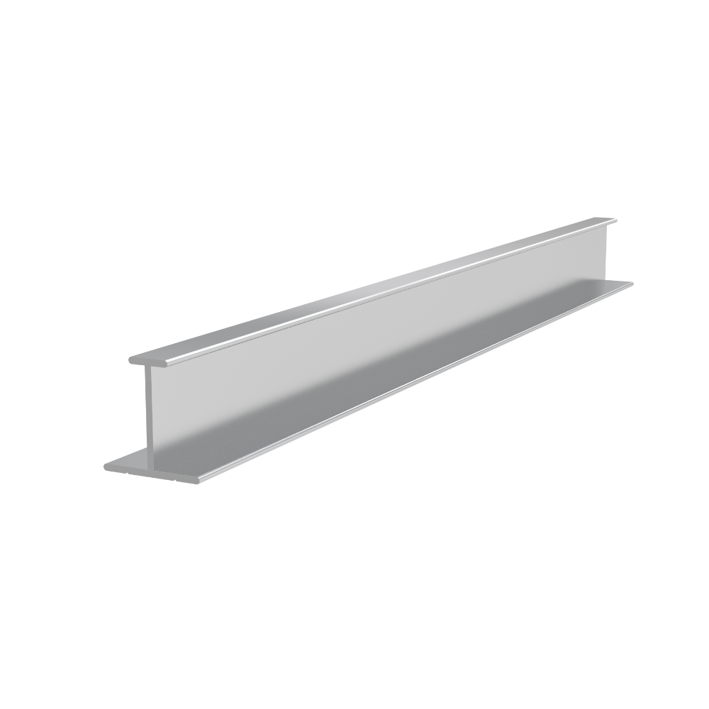 Profil aluminiu inegal ER 6346 H, anodizat mat, 3 m