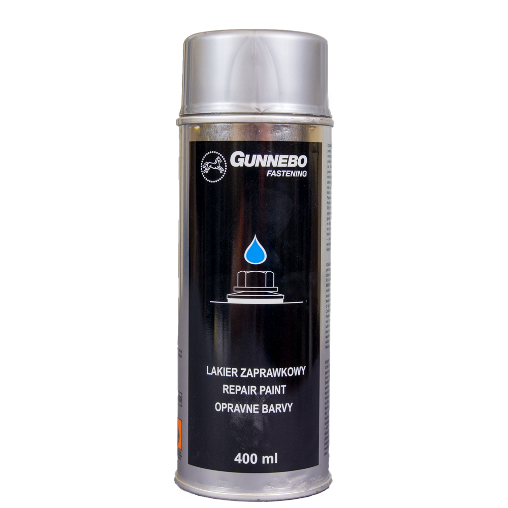 Vopsea spray pentru reparatii Gunnebo, maro RAL 8017, interior/exterior, 400 ml