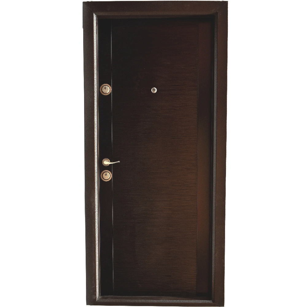 Usa metalica de intrare in apartament MOD 325, HDF, 880 x 2010 mm, deschidere dreapta, culoare nuc
