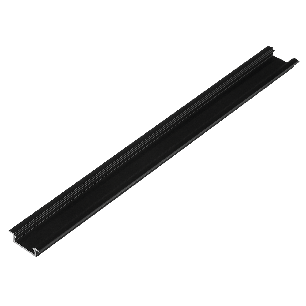 Profil aluminiu banda LED LL-03, incastrat, negru, 16 x 3000 mm