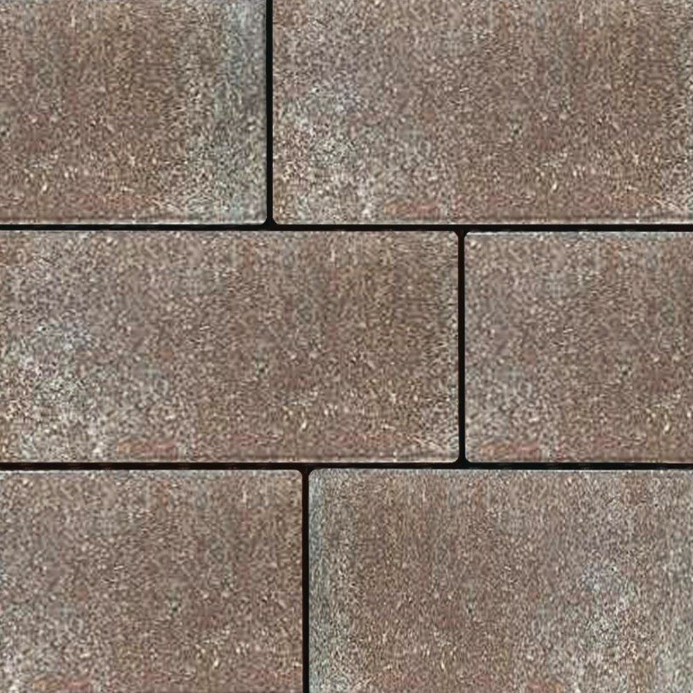 Pavaj Semmelrock Rettango Combi, patrat si dreptunghiular, brun, 6 cm
