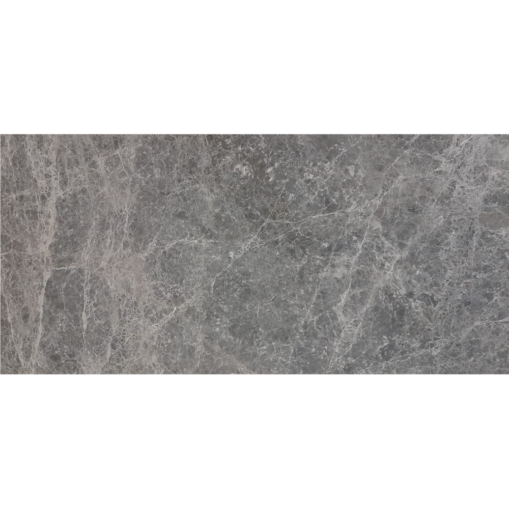 Marmura interior gri-negru Dark Grey, glazurata, finisaj semilucios, dreptunghiulara, grosime 20 mm, 60 x 30 cm