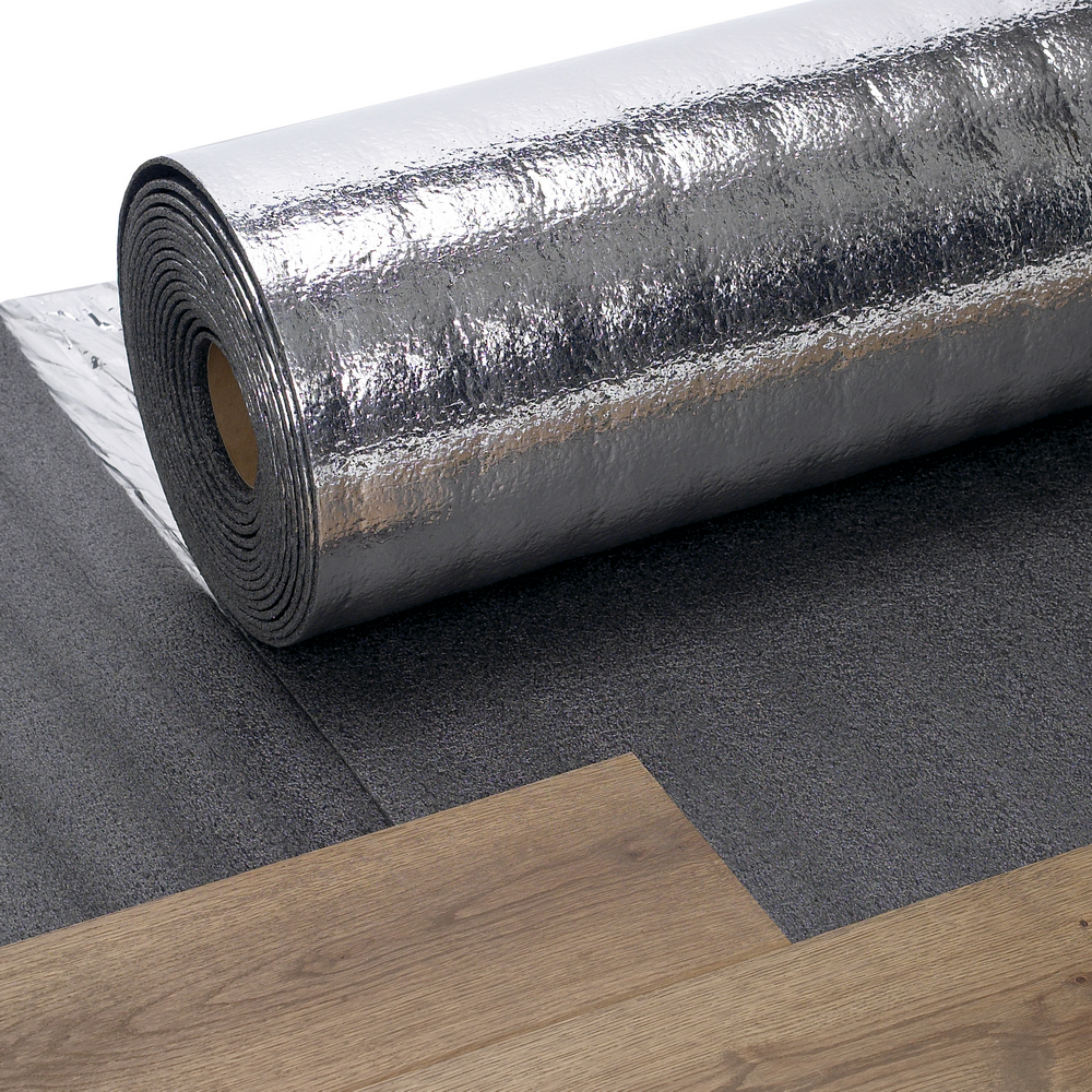 Folie parchet PEE Abriso-Jiffy Roflex, aluminiu, 5 mm, 60 x 1 m