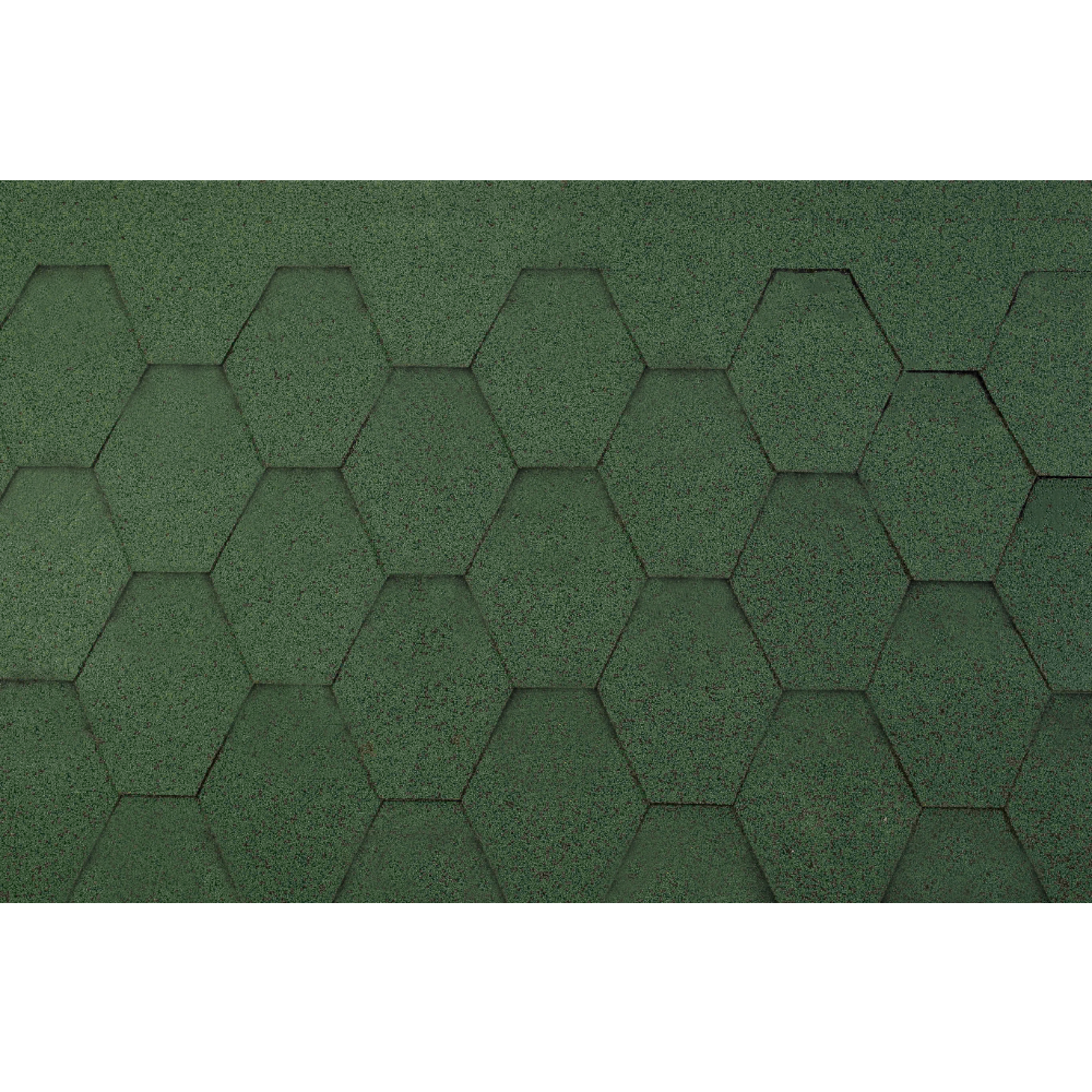 Sindrila bituminoasa forma hexagonala, verde, 2.61 mp