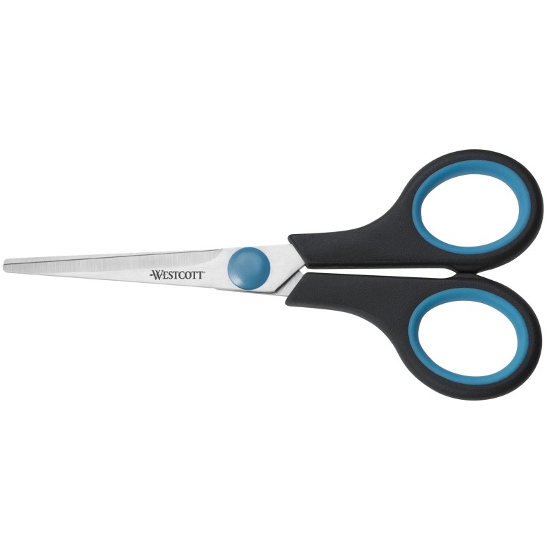 Foarfeca otel, 200 mm, cu rubber grip, WESTCOTT Easy Grip - 10 ani garantie