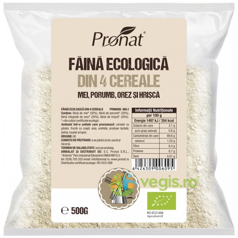 Faina din Patru Cereale Ecologica/Bio 500g