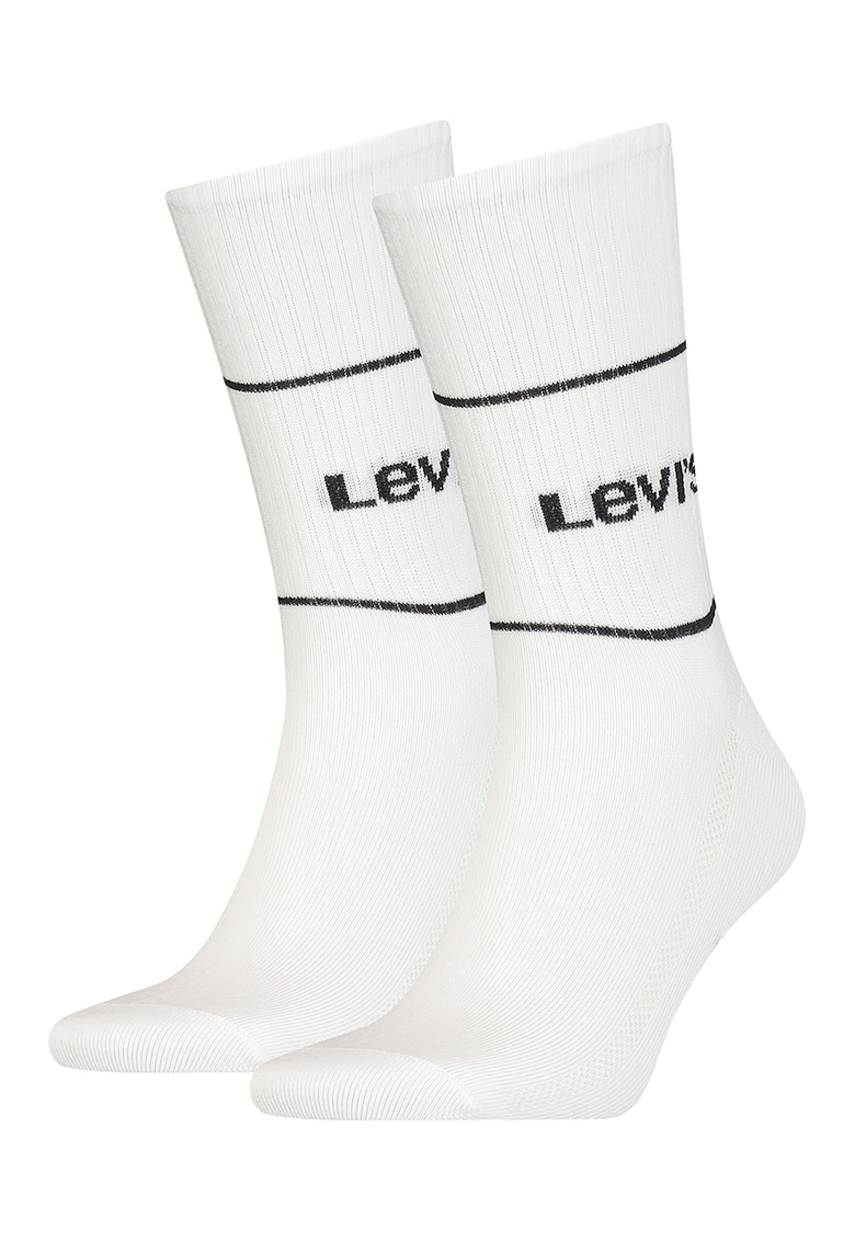Set de sosete lungi unisex - 2 perechi - Alb