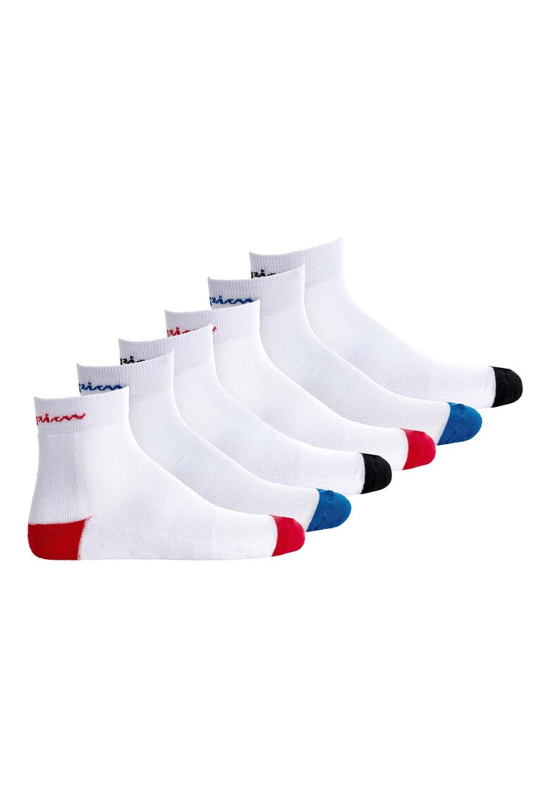 Set de sosete scurte unisex 26833 - 6 perechi - Alb