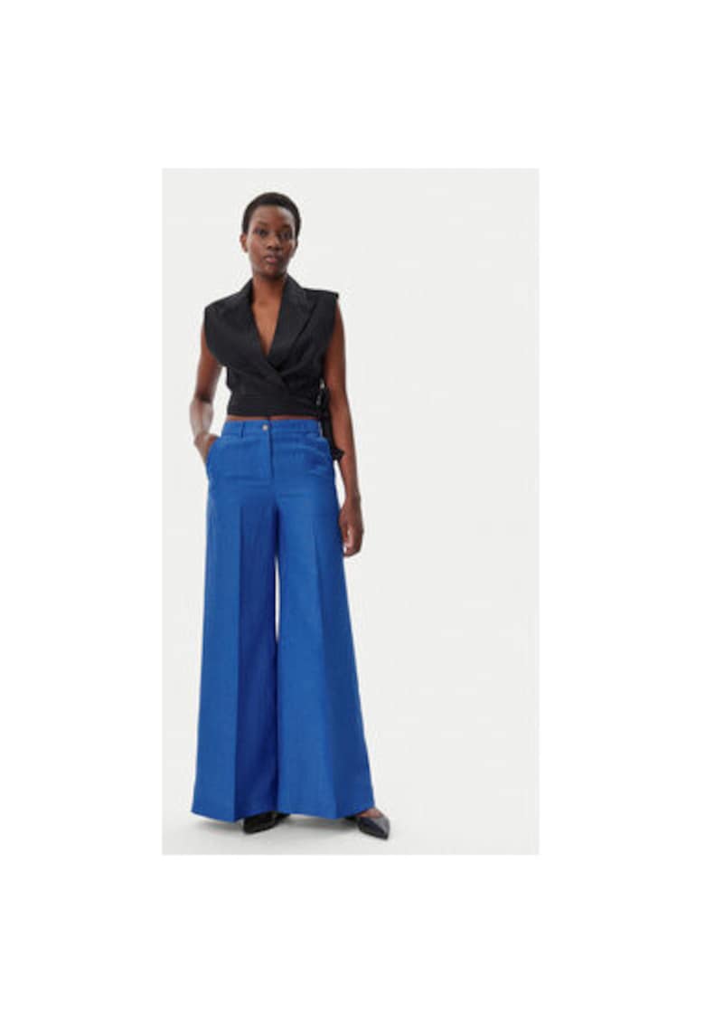 Pantaloni Dama -  305299024 - In - Poliester - Albastru - Albastru