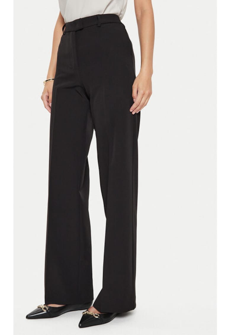 Pantaloni dama -  304610882 - Poliester - Negru - Negru