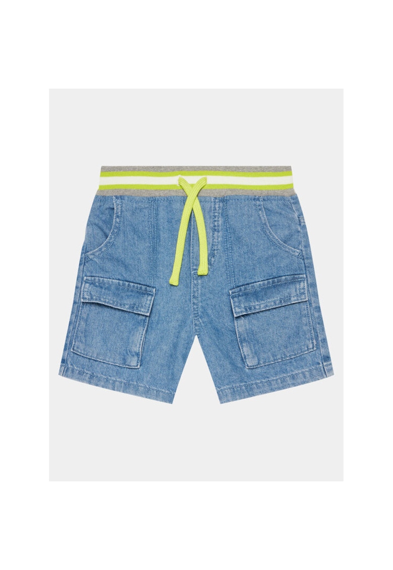 Pantaloni scurti baieti -  303820206 - Bumbac - Albastru - Albastru
