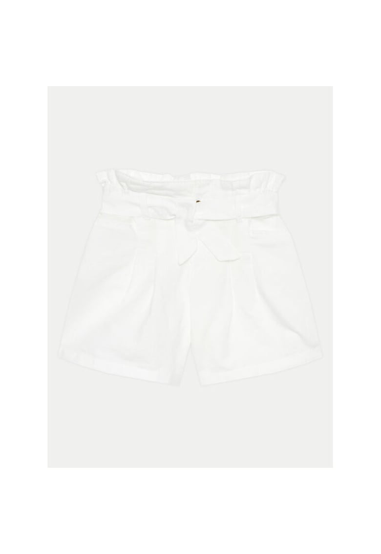 Pantaloni scurti fete -  303817619 - In/Bumbac - Alb - Alb