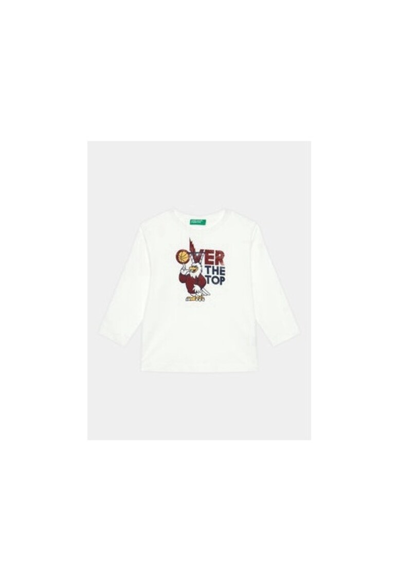 Bluza baieti -  303219123 - Bumbac - Alb - Alb
