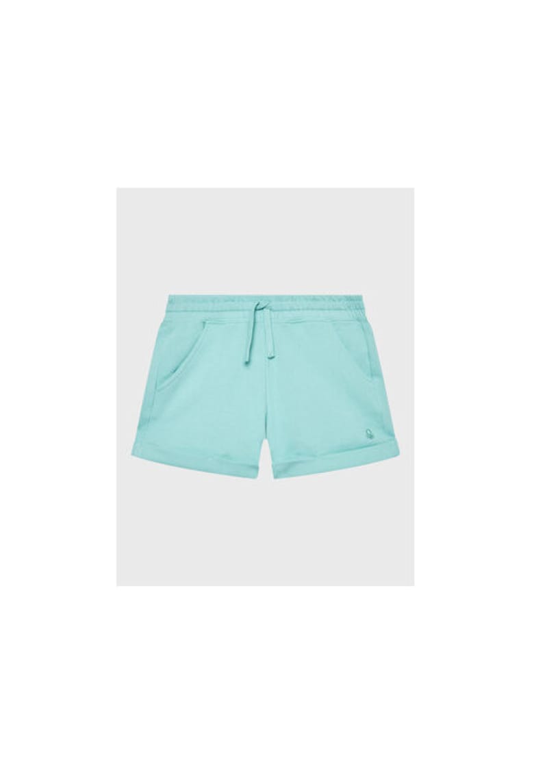 Pantaloni scurti fete -  301771104 - Bumbac - Albastru - Albastru