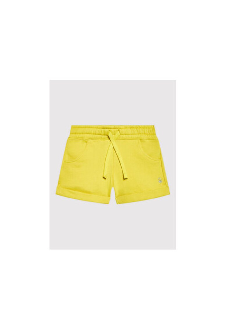Pantaloni scurti fete -  300207345 - Bumbac - Galben - Galben