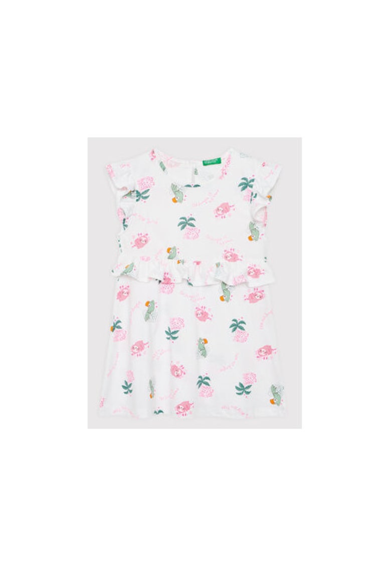 Rochie fete -  300129784 - Bumbac - Alb - Alb