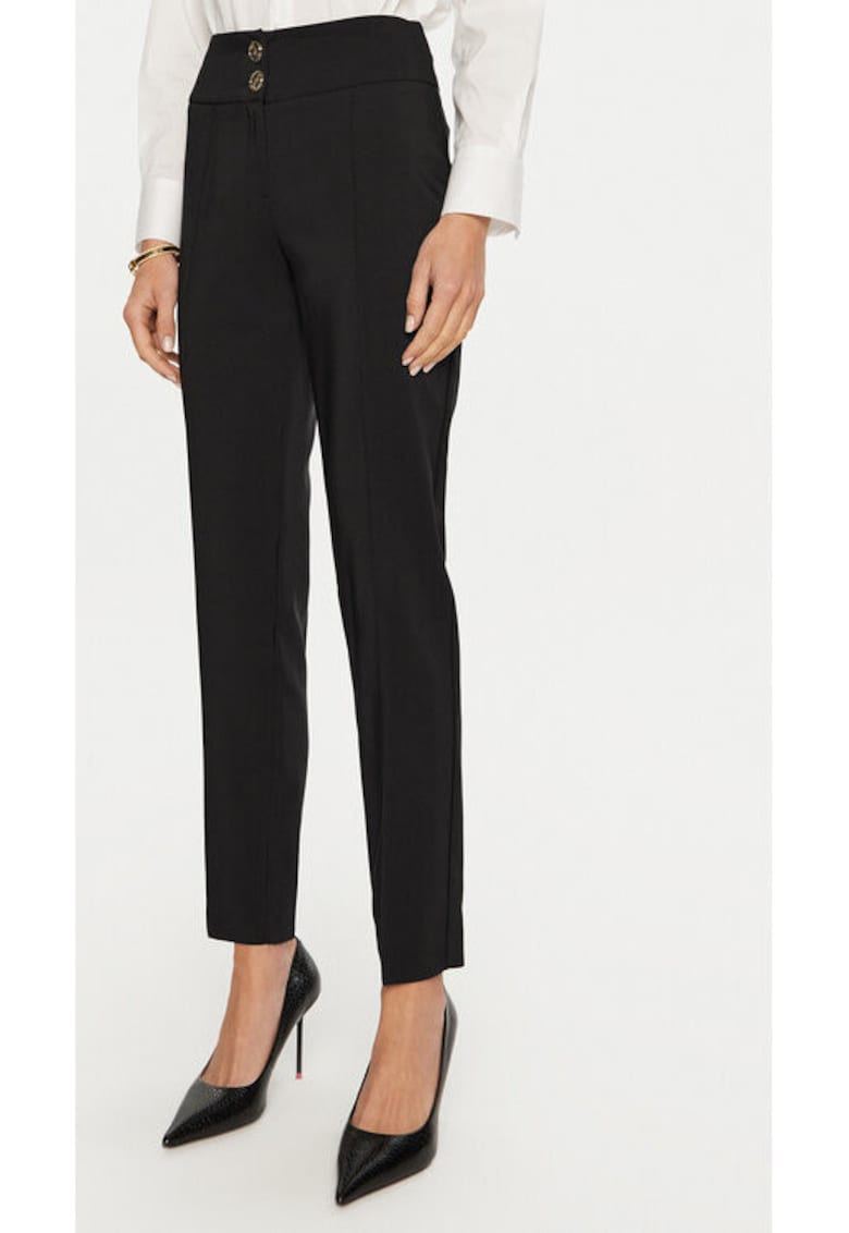 Pantaloni dama -  304776632 - Poliester - Negru - Negru