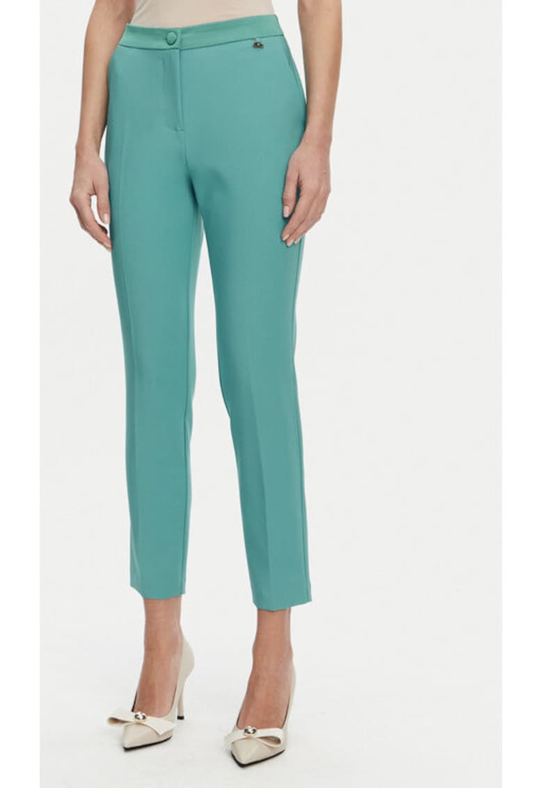 Pantaloni dama -  305290892 - Poliester - Verde - Verde