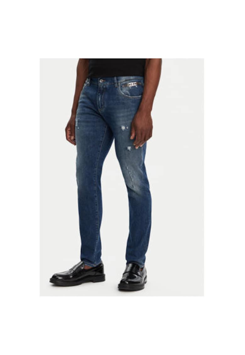 Blugi Barbati -  305315021 - Bumbac - Elastan - Albastru - Albastru