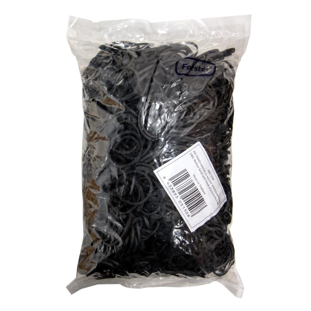 Banda elastica cauciuc cu ancora, negru, diametru 60 mm, 1 kg