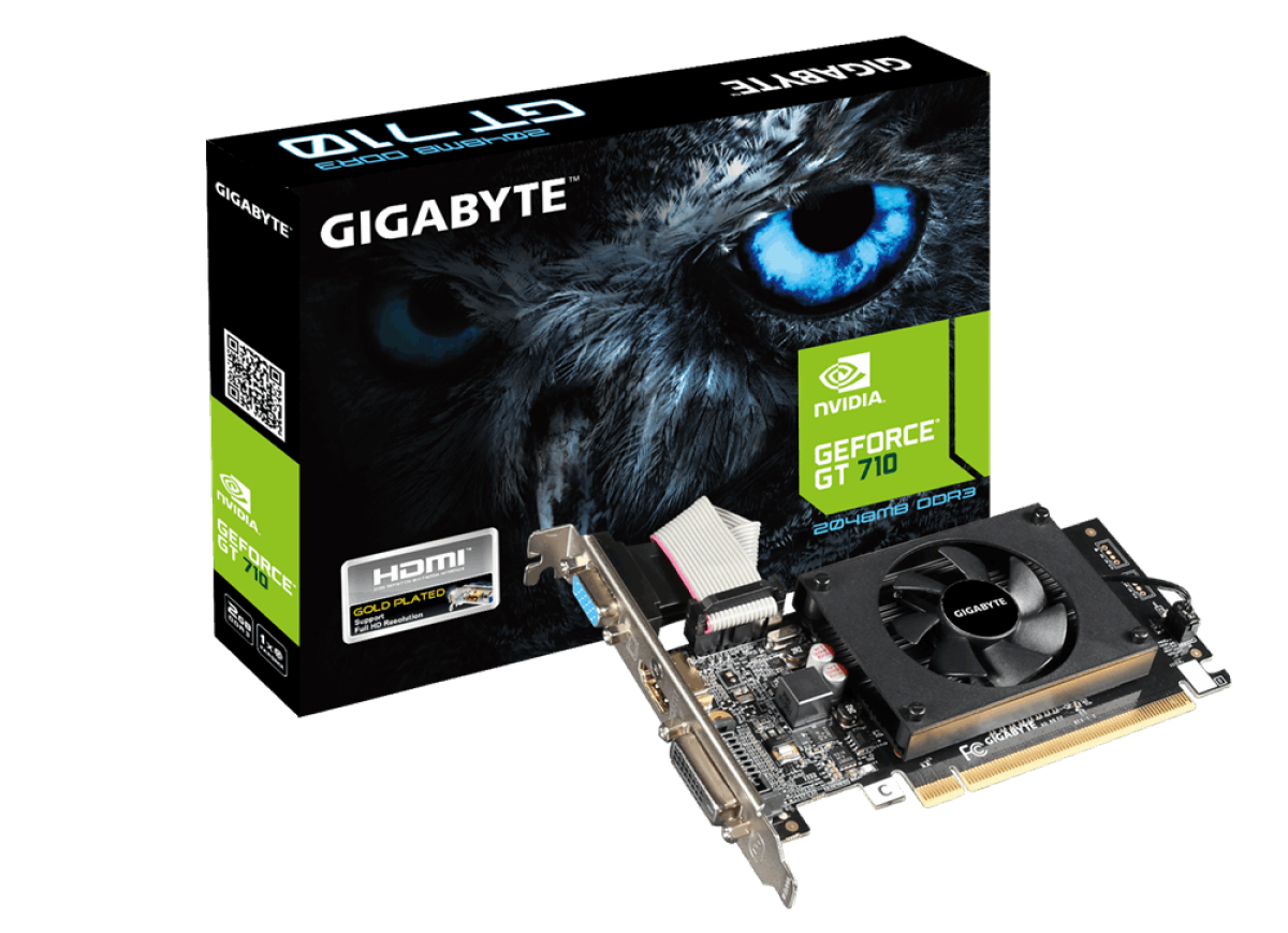 Placa video GeForce GT 710, 2GB GDDR3 (64 Bit), HDMI, DVI, D-Sub