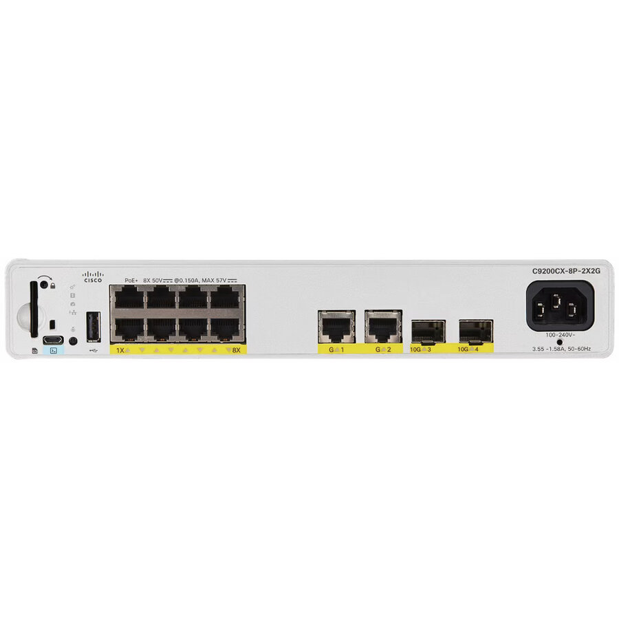 Switch Catalyst 9000 Compact 8/PORT POE+ 240W ADV Gri