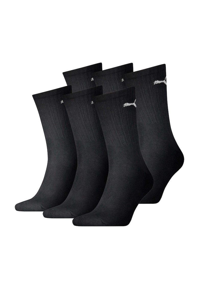 Set de sosete lungi unisex - 6 perechi - Negru