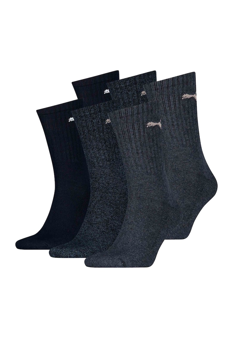 Set de sosete lungi unisex - 6 perechi - Albastru inchis/Albastru deschis/Albastru