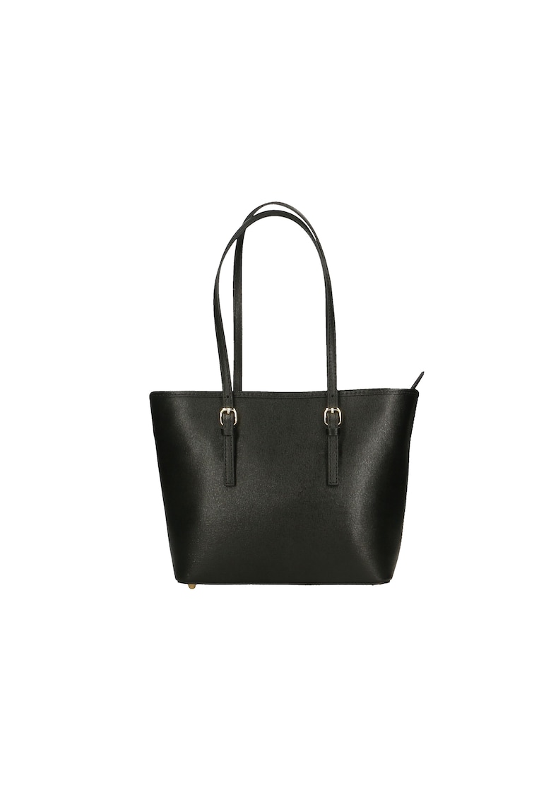 Geanta tote din piele saffiano - Negru