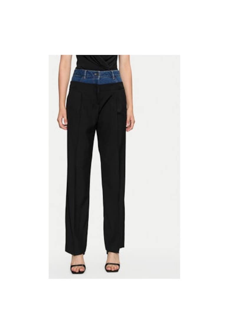 Pantaloni dama -  304280344 - Poliester/Viscoza - Negru - Negru