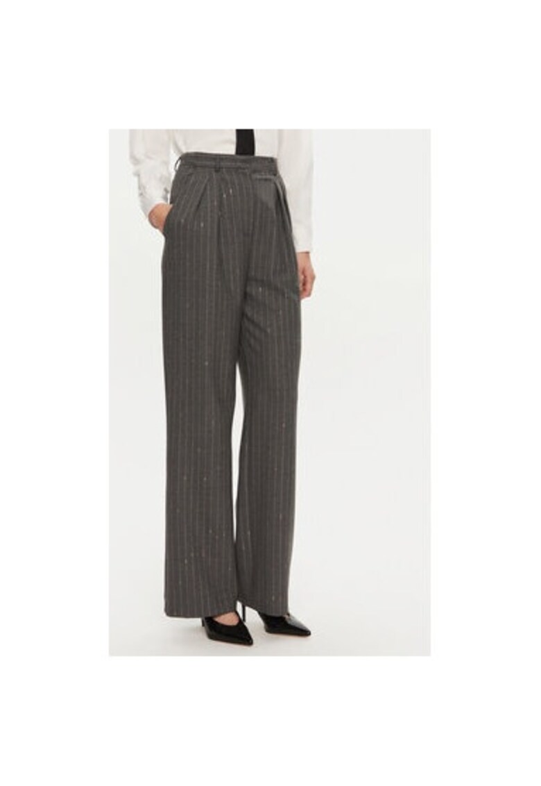 Pantaloni dama -  304362477 - Poliester/Lana - Gri - Gri