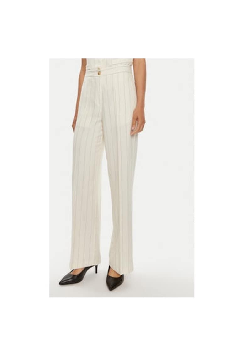 Pantaloni dama -  304543975 - Viscoza/In - Bej - Bej