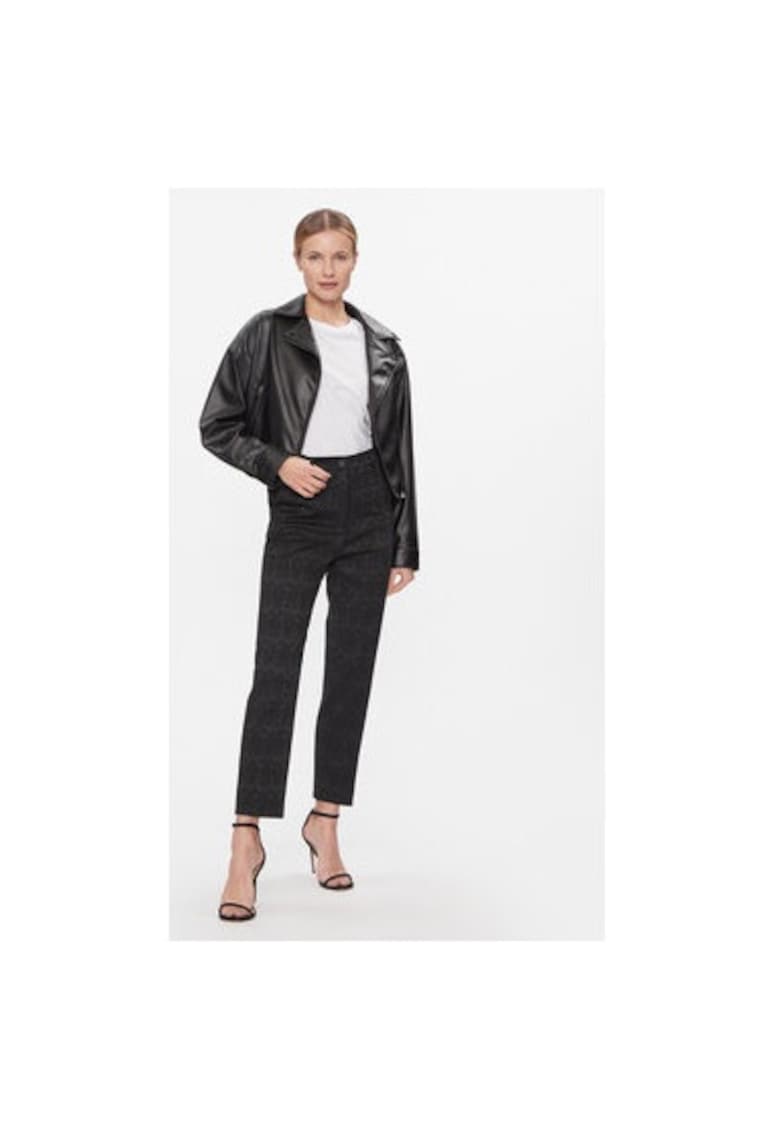Pantaloni dama -  303931520 - Poliester/Bumbac - Negru - Negru