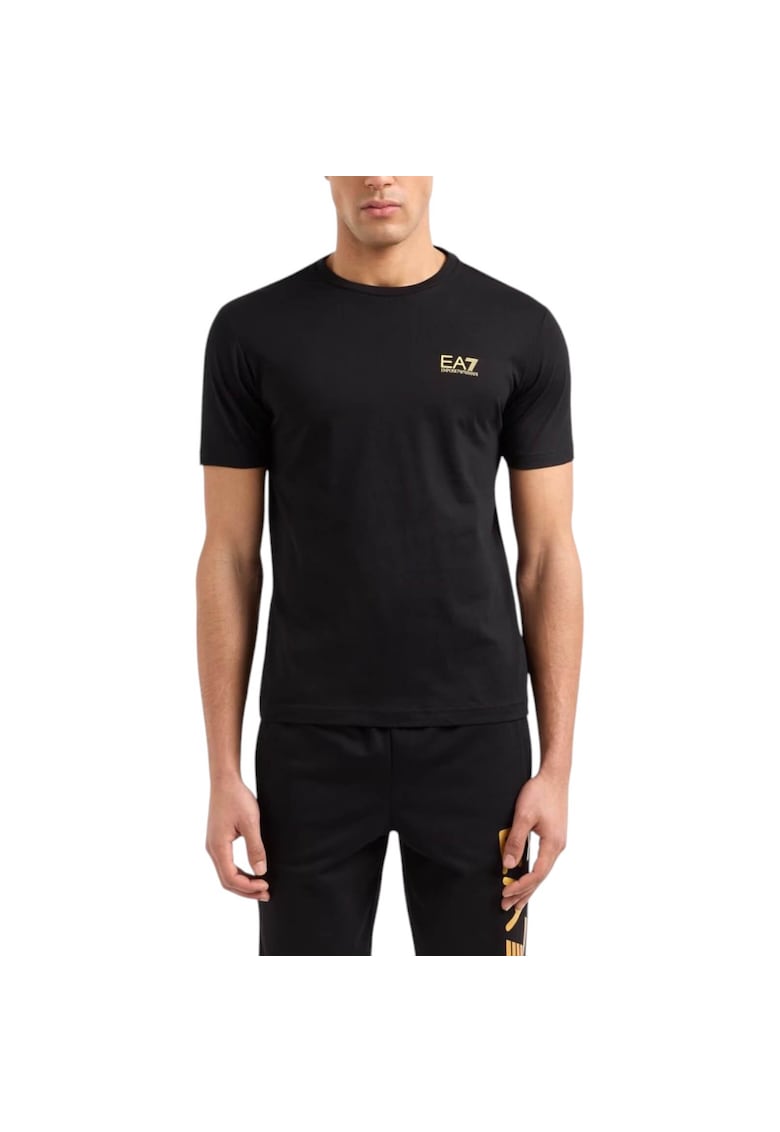 Tricou  EA7 Train Core Id SS25 40775 - Auriu/Negru