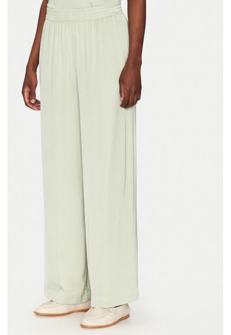 Pantaloni dama -  305389329 - Viscoza - Verde - Verde