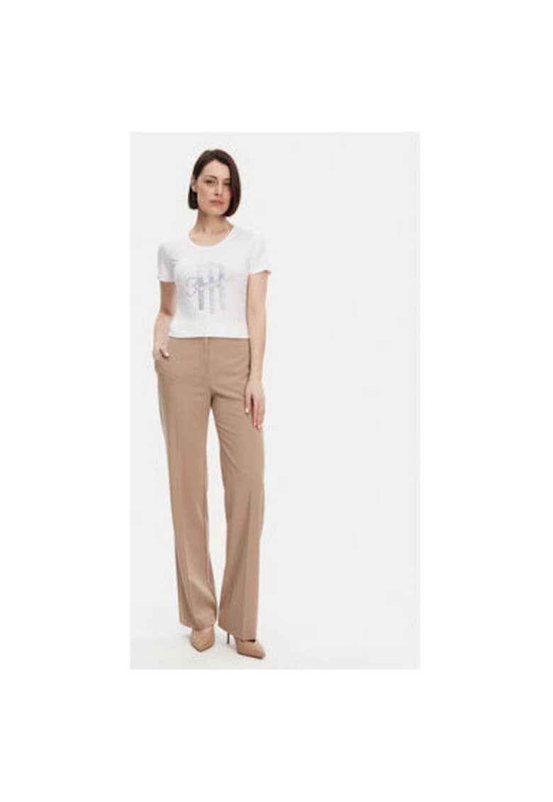 Tricou dama -  305170958 - Modal/Bumbac/Elastan - Alb - Alb