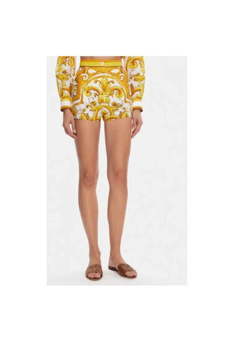 Pantaloni Dama -  305315502 - Bumbac - Galben - Galben