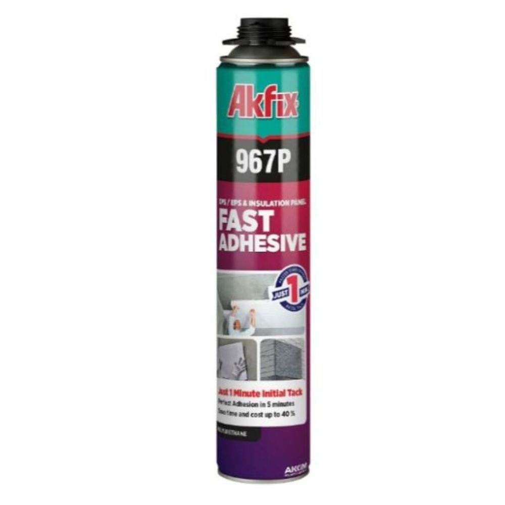 Spuma poliuretanica adeziv rapid AKFIX 967P, 750 ml