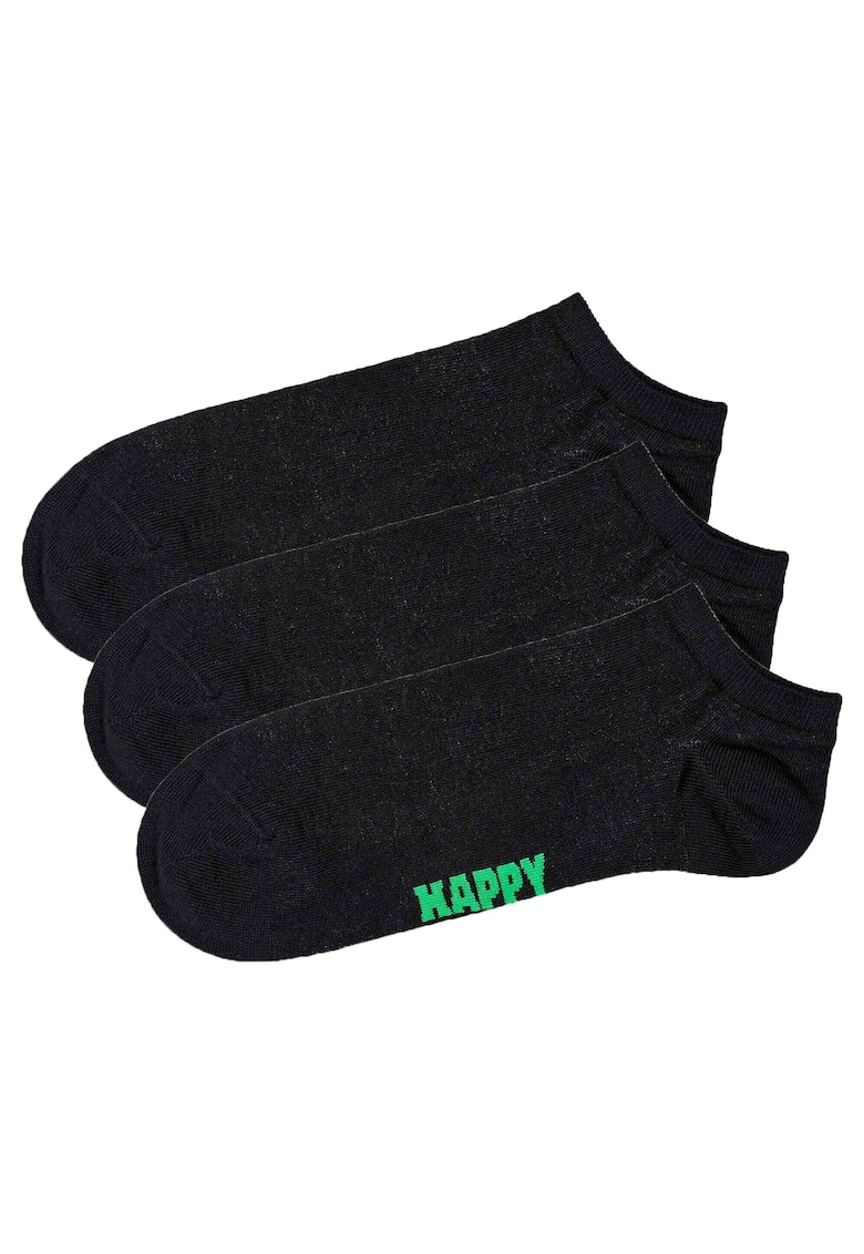 Set de sosete unisex pana la glezna - 3 perechi - Negru